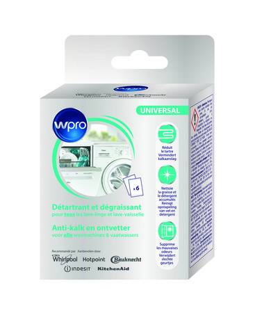 Lave-ligne et sèche-ligne accessoires Whirlpool DES616/ontkalker vooraanzicht