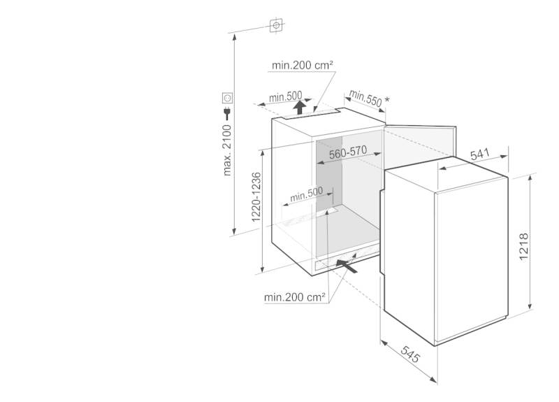Koelkast inbouw 122 cm hoog Liebherr IRSE1220/ 2 jaar waarborg maximum detail 3