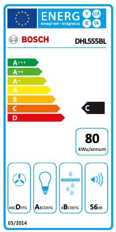 Hotte groupe aspirant Bosch DHL555BL detail 4