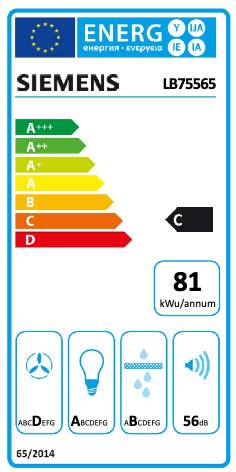 Dampkap inbouwgroep Siemens LB75565 detail 4