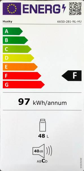 Refroidisseur à boisons/ porte vitrée ou pleine HUSKY KK50-281-NL-HU/silver detail 2