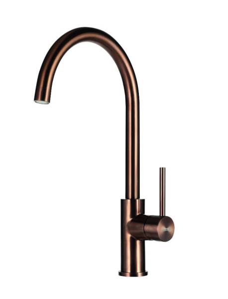 Eéngreepskraan Lorreine MERSEY-COPPER vooraanzicht