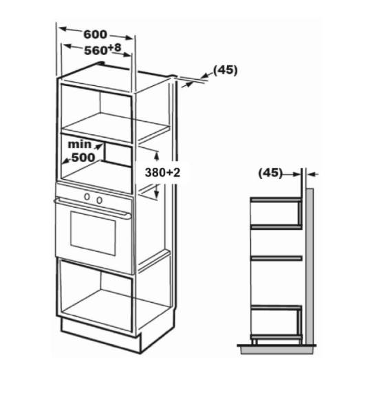 Microgolfoven inbouw met grill Beko BMGB25333BG / Zwart detail 3