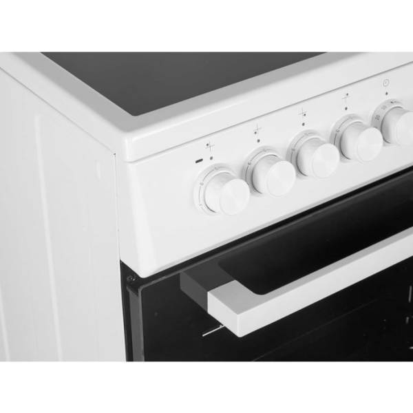 Fornuis vitrokeramische kookplaat Beko FSM57100GW detail 2