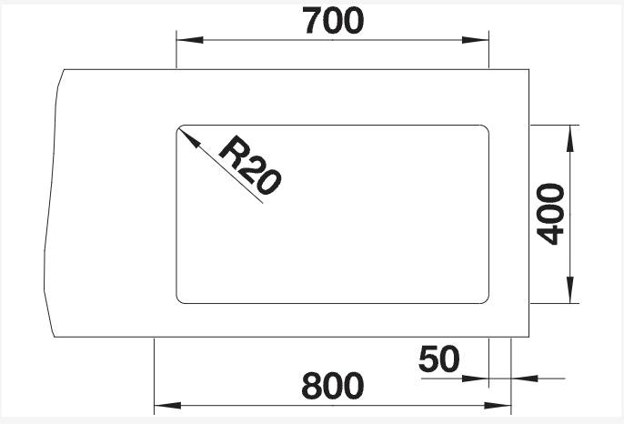 Evier 1 bassin Blanco 525171/** detail 1