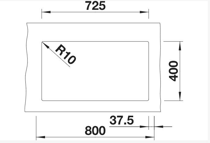 Evier 1 1/2 bassin Blanco 525987/actie detail 1