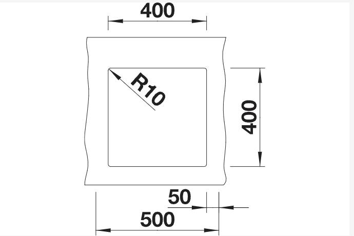 Enkele spoelbak Blanco 525990/actie detail 1