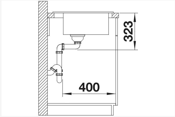 Evier 1 bassin Blanco 524732 detail 2