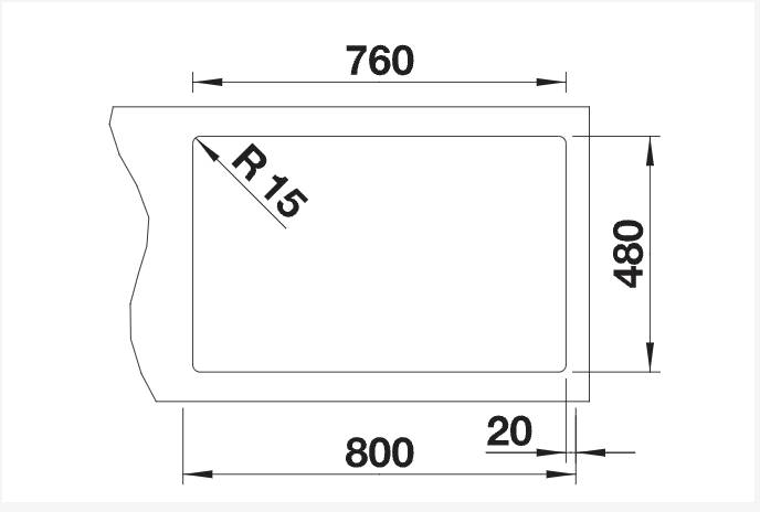 Dubbele spoelbak Blanco 526223 detail 1