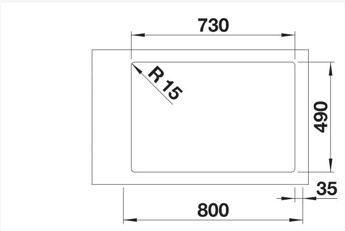 Enkele spoelbak Blanco 526127/** detail 1
