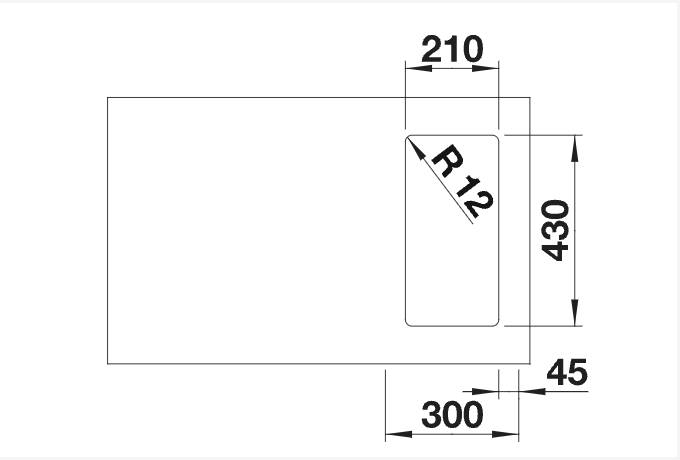 Enkele spoelbak Blanco 526114/** detail 1