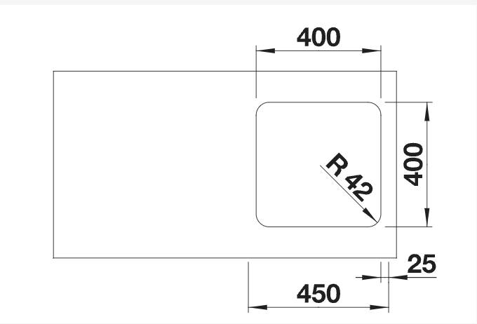 Enkele spoelbak Blanco 526117/** detail 1