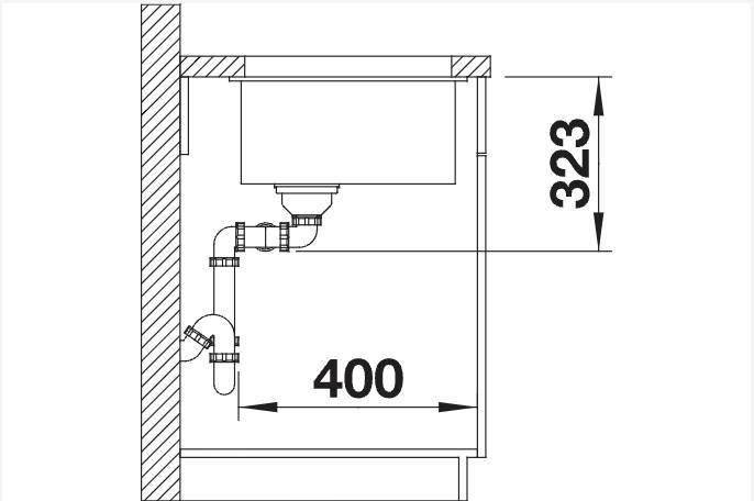 Evier 1 1/2 bassin Blanco 523574 detail 2