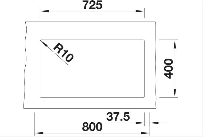 Anderhalve spoelbak Blanco 523583 detail 1