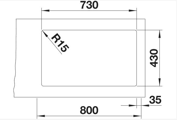 Enkele spoelbak Blanco 524272/** detail 1