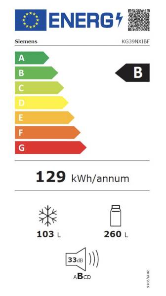 Koelvriescombinatie Siemens KG39NXIBF detail 5